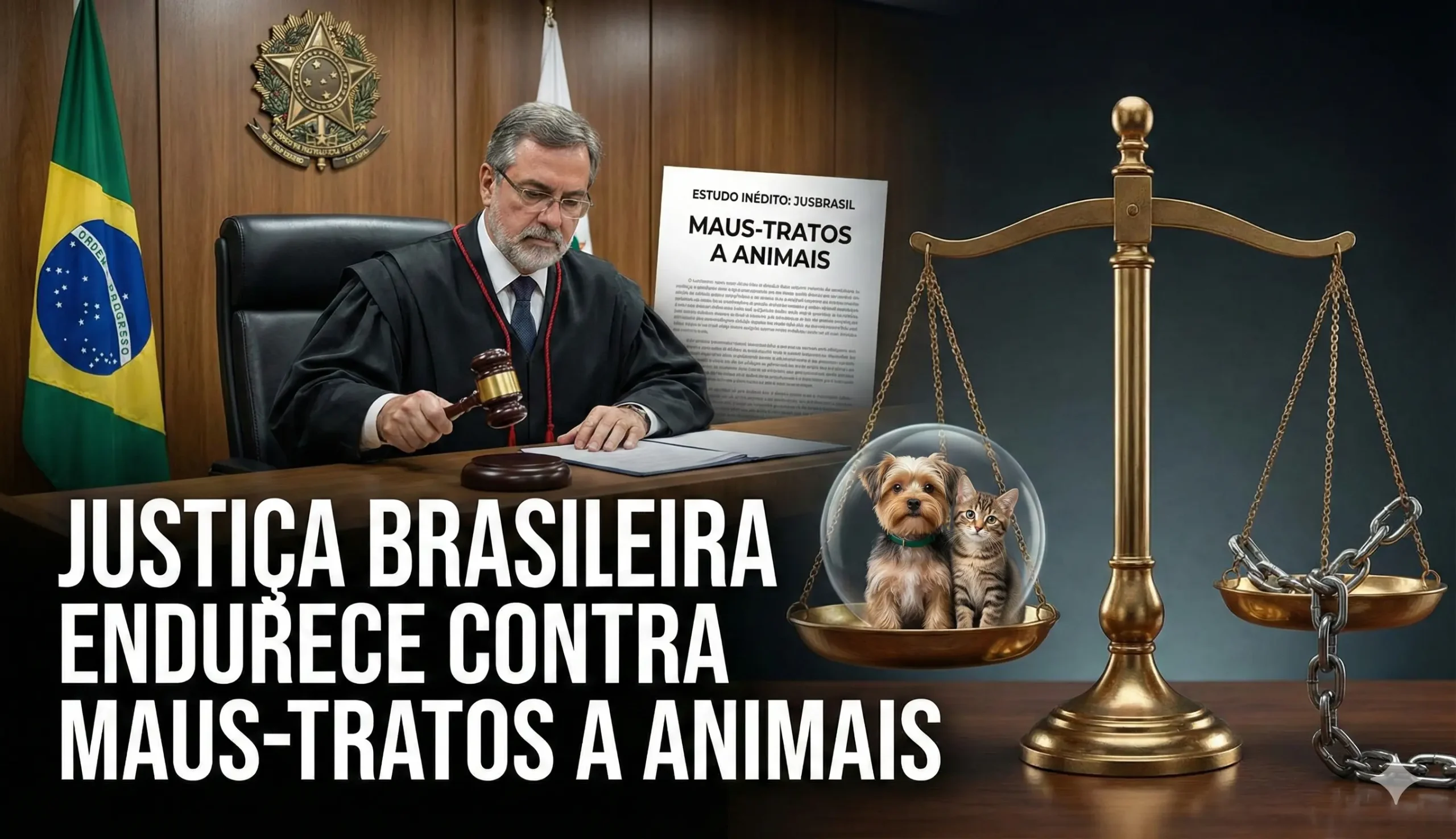 Justiça brasileira endurece contra maus-tratos a animais, aponta estudo inédito do Jusbrasil